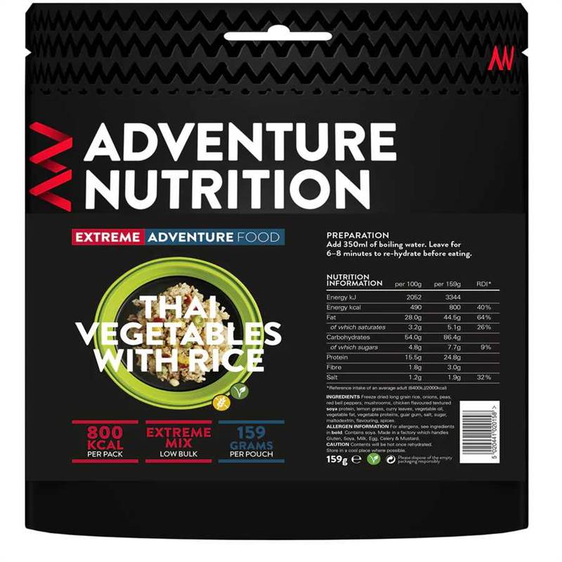 Adventure Nutrition Extreme Freeze Dried Main Meal - 800 Cal. Vegetarian-1
