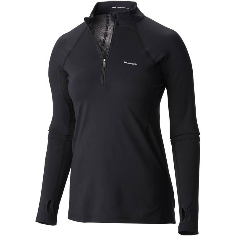 Columbia Womens Midweight Stretch Baselayer Long Sleeve Half Zip Shirt-1