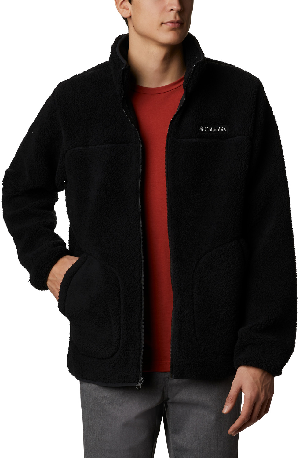 columbia men's rugged ridge sherpa fleece