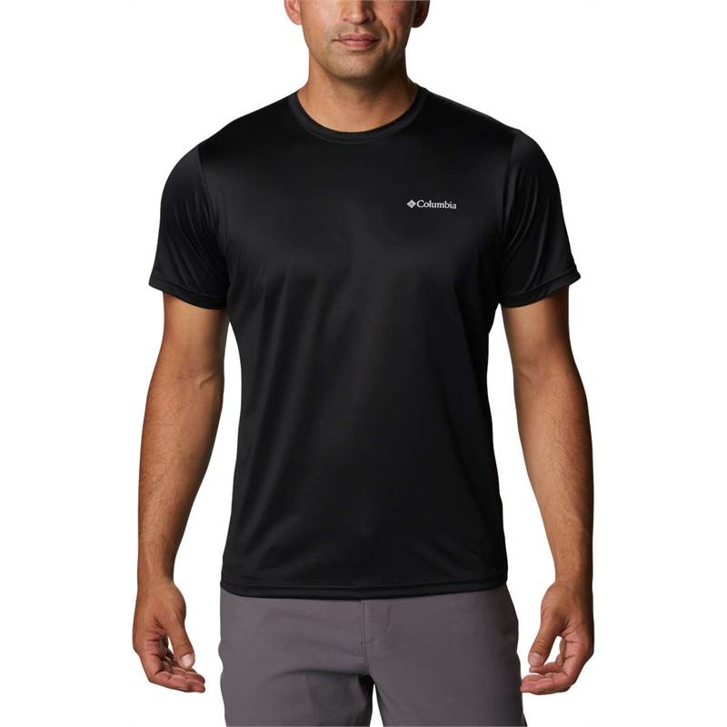 Columbia Hike Crew Short Sleeve T-Shirt Black S Man