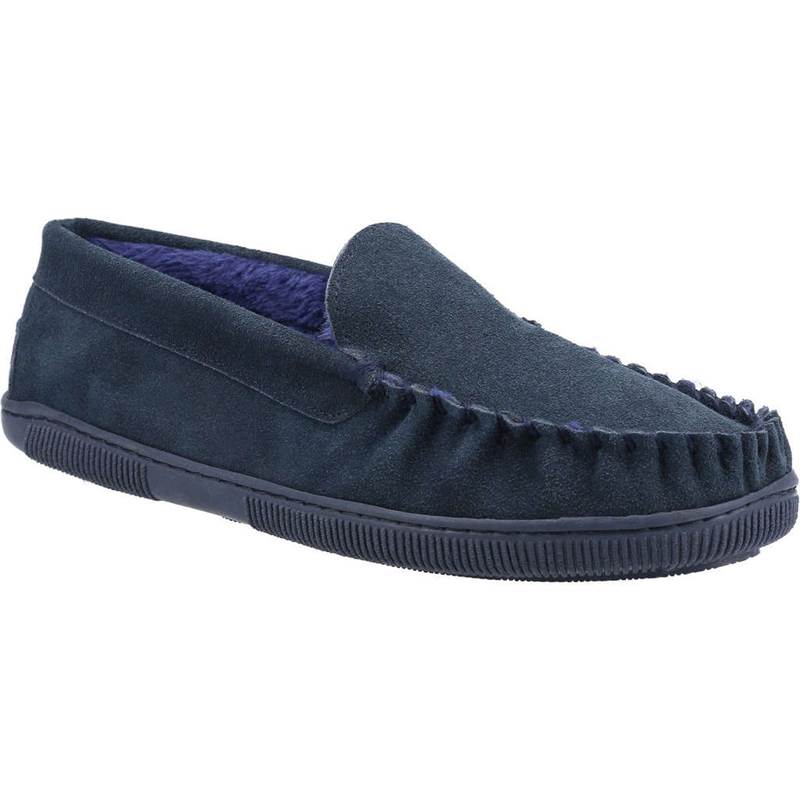 Cotswold Mens Sodbury Slip On Moccasin Slippers-1