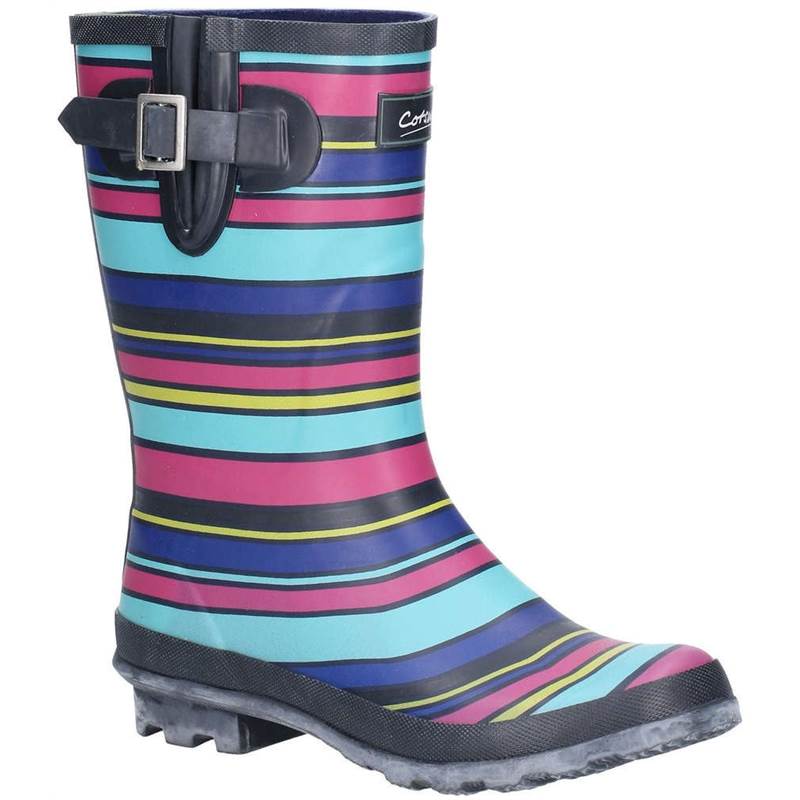 Cotswold Womens Paxford Elasticated Mid Calf Wellington Boots-1
