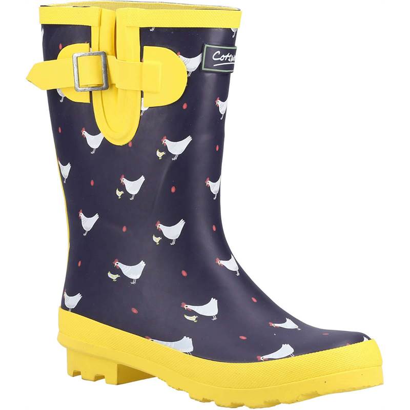 Cotswold Womens Farmyard Mid Rise Wellington Boots-5