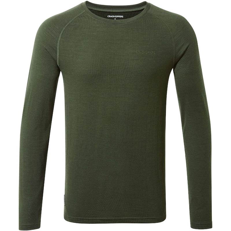Craghoppers Mens Merino Crew Neck II LS Baselayer Top-5