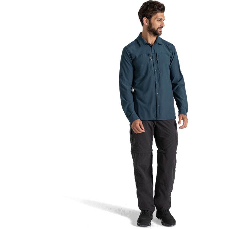Craghoppers Mens NosiLife Pro Long Sleeved Shirt V-1