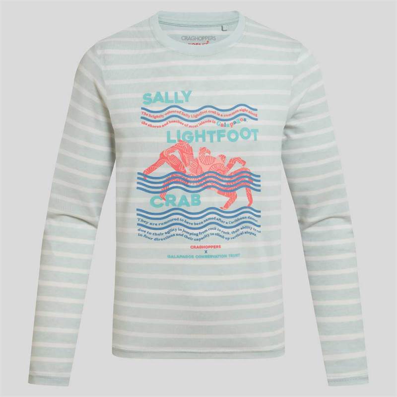 Craghoppers Unisex Kids NosiLife Cruz Long Sleeved T-Shirt.-1
