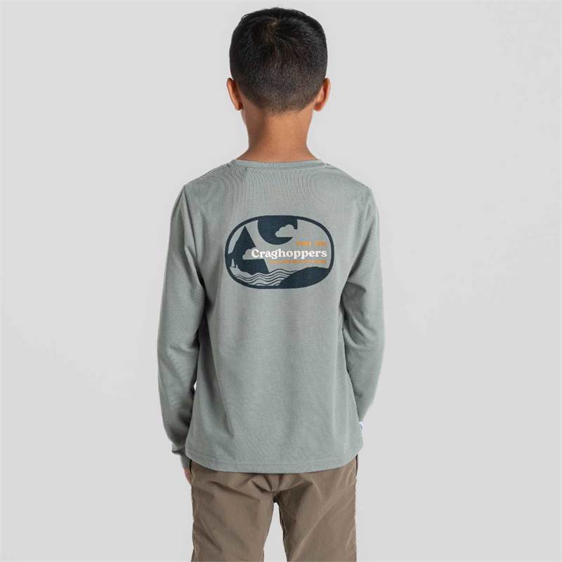 Craghoppers Unisex Kids NosiLife Cruz Long Sleeved T-Shirt.-4