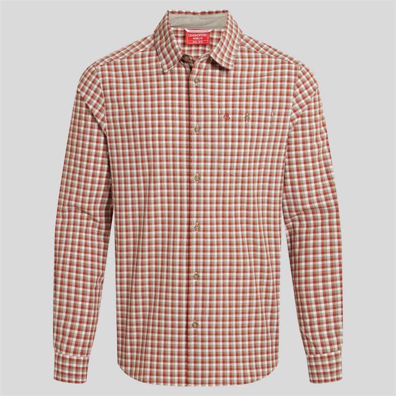 Craghoppers Mens NosiLife Nuoro Check Long Sleeved Shirt-1