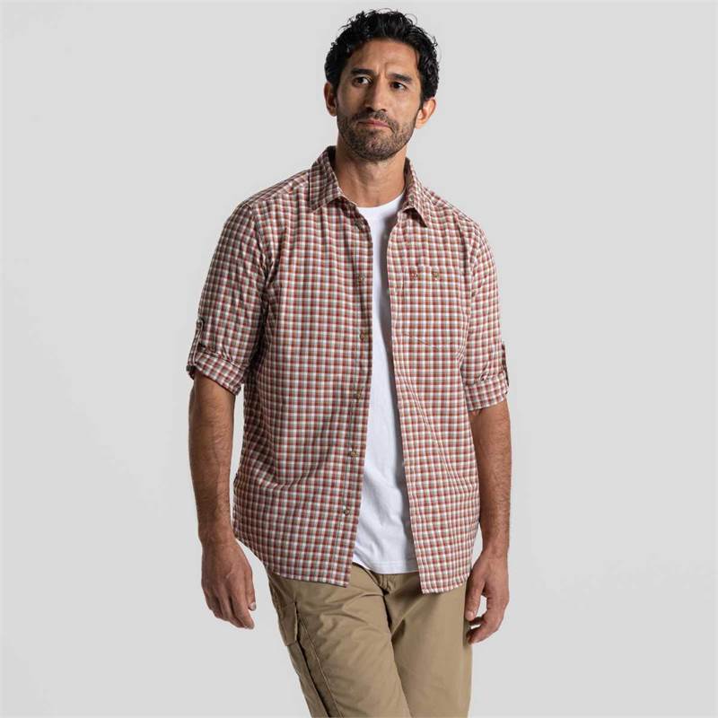 Craghoppers Mens NosiLife Nuoro Check Long Sleeved Shirt-3