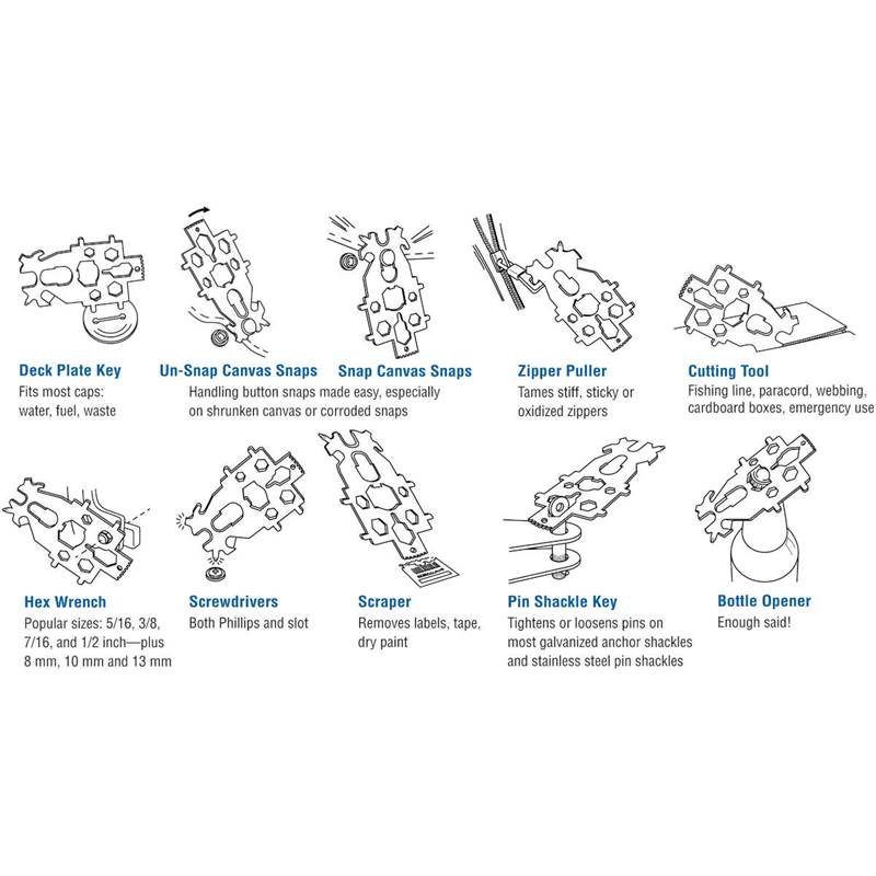 Davis Snap Tool Multi-Key 16 Tools in One-4