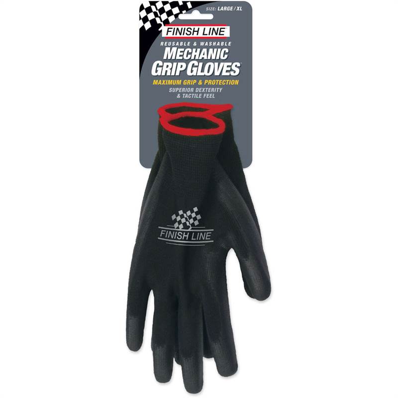 Finish Line Mechanic Grip Cycling Gloves-1