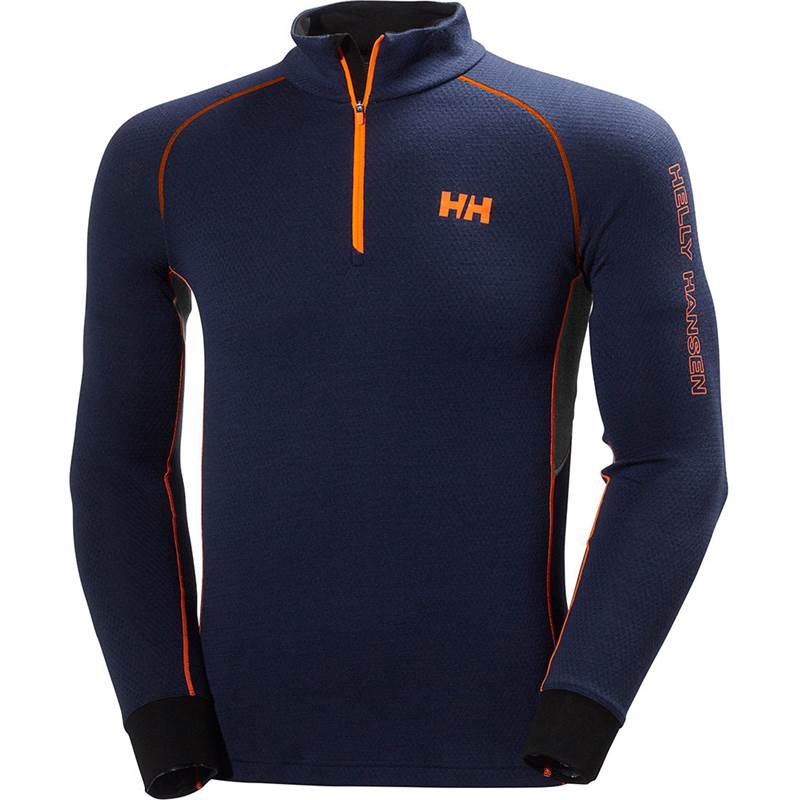 Helly Hansen Mens HH Warm Flow High Neck 1/2 Zip Baselayer-1