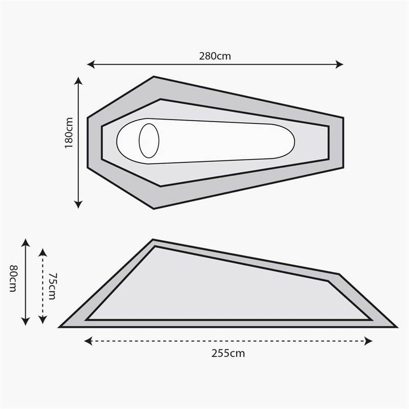 Highlander Blackthorn Tent - Xl (1 Person)-2