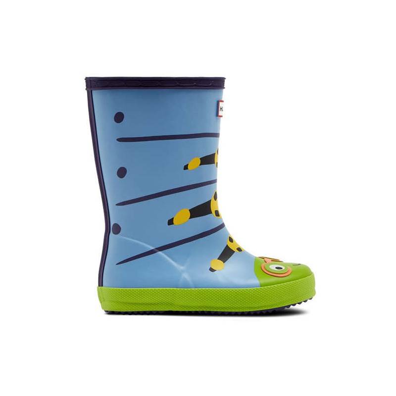 Hunter Kids First Classic Caterpillar Character Wellington Boots-3