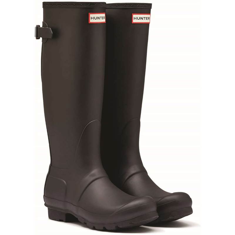 Hunter Womens Original Tall Back Adjustable Wellington Boots-1