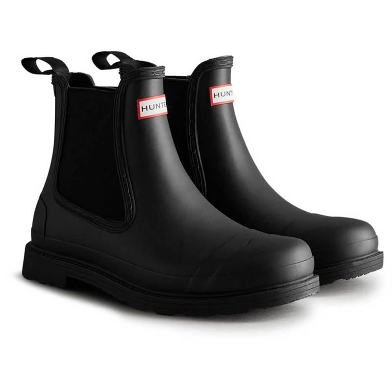 Hunter Mens Commando Chelsea Boots-1