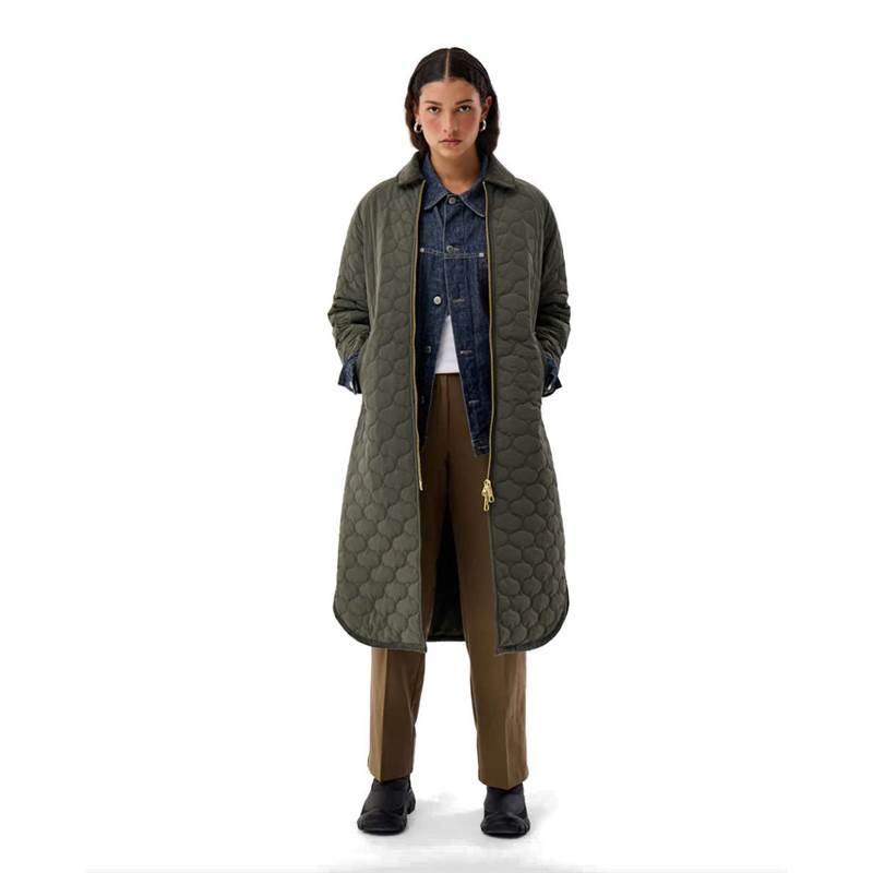 Hunter Womens Fionn Long Quilted Jacket-1