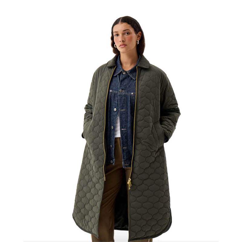 Hunter Womens Fionn Long Quilted Jacket-3