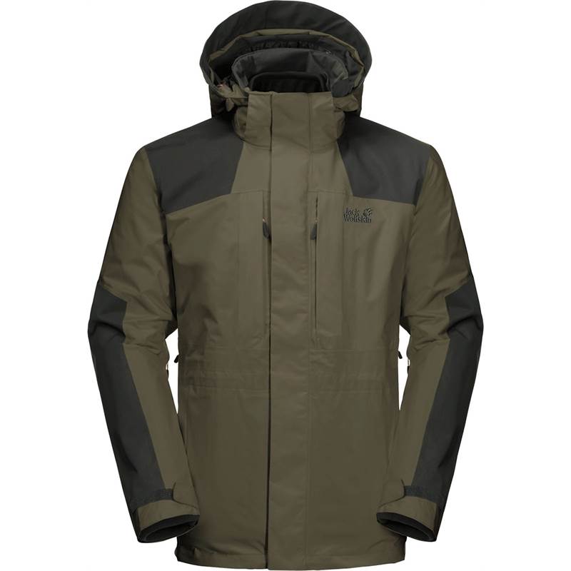 Jack Wolfskin Mens Thorvald 3-in-1 Waterproof Jacket-1