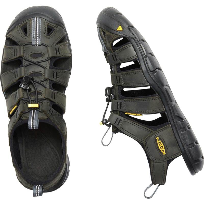 KEEN Mens Clearwater CNX Leather Sandals-4