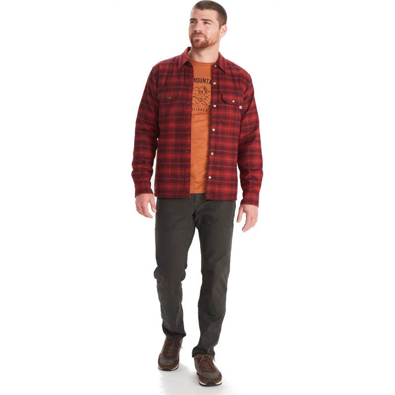 Marmot Mens Ridgefield Heavyweight Sherpa Lined Flannel Jacket-3
