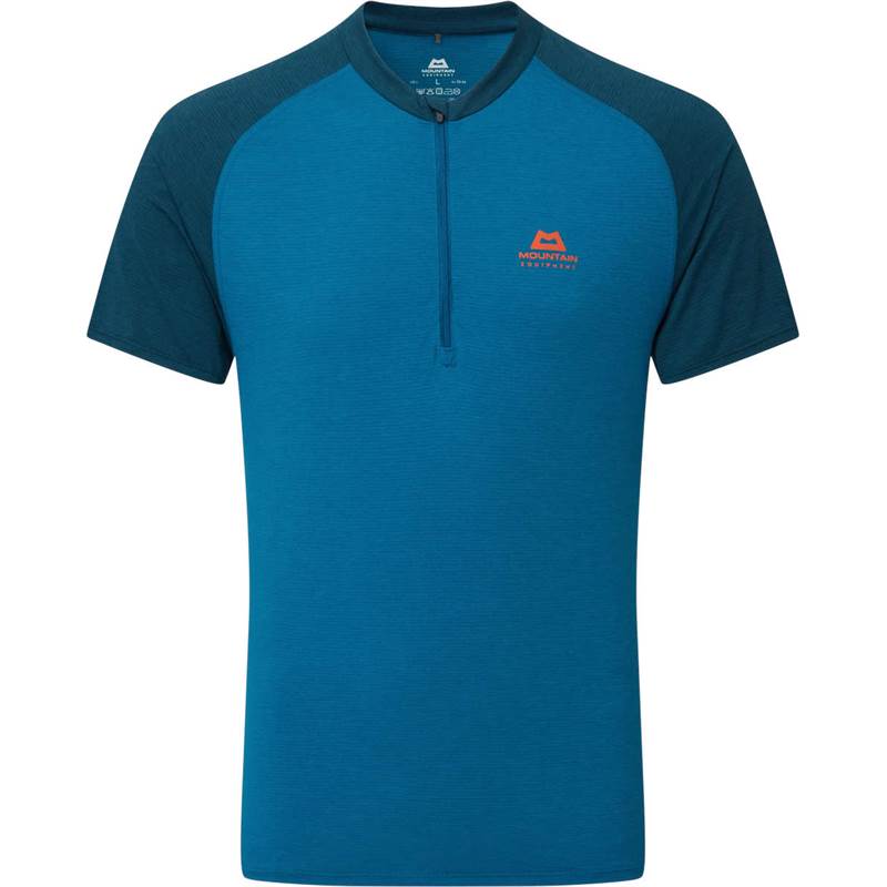 Mountain Equipment Mens Nava Short Sleeve Zip T-Shirt-1