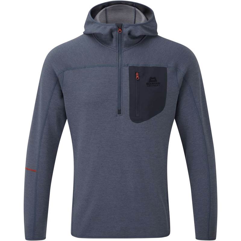 Mountain Equipment Mens Integrity Hooded Zip-Tee Top-1