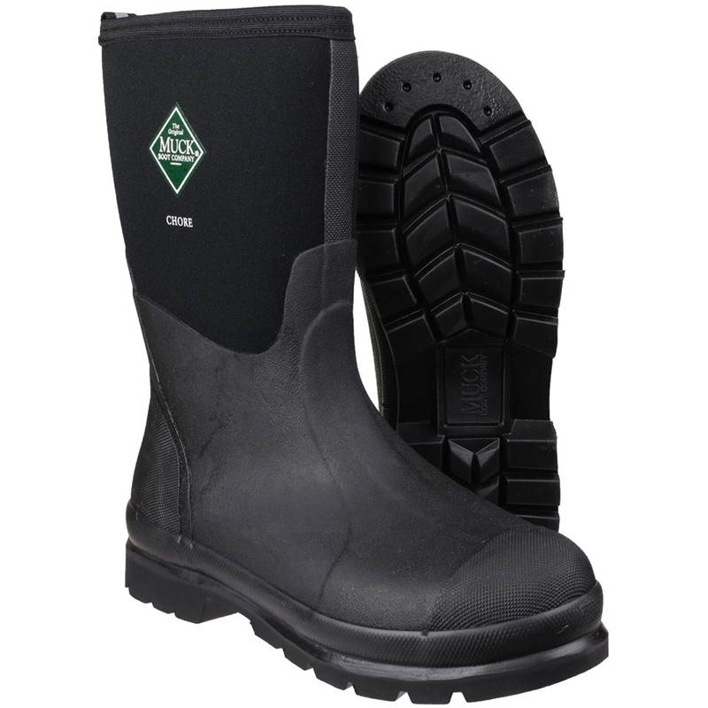 Muck Boot Unisex Chore Classic Short Wellington Boots-4