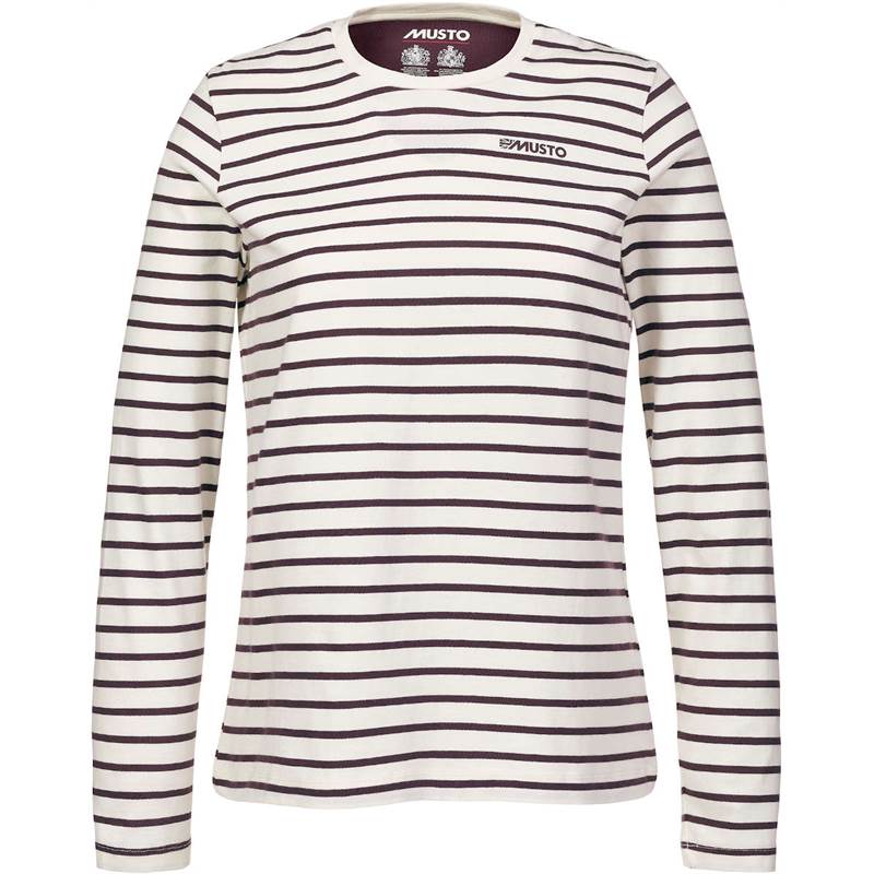 Musto Womens Marina Stripe Long Sleeve Tee.-1