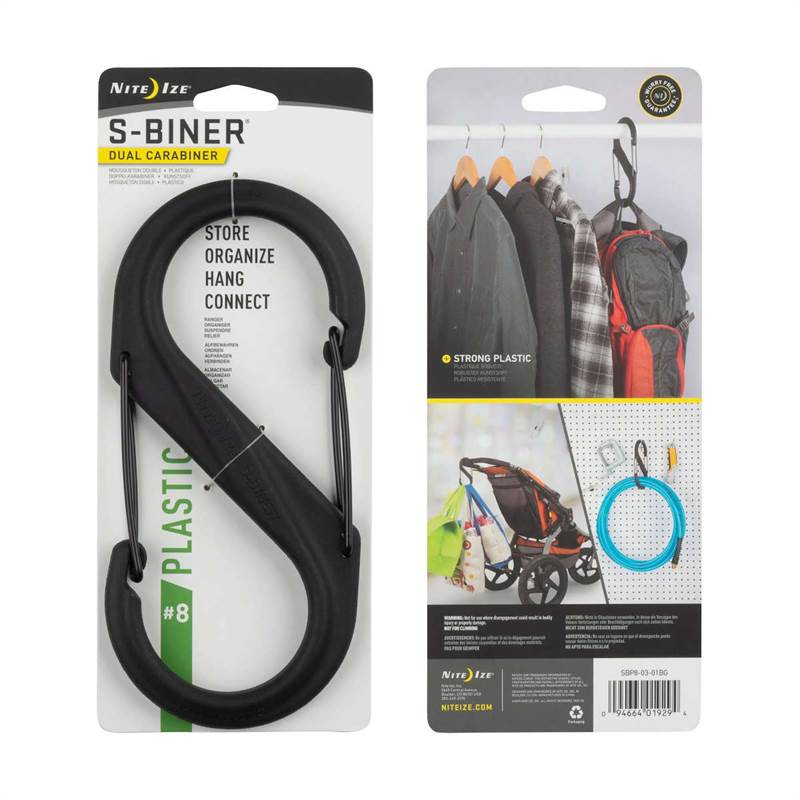Nite Ize S-Biner Dual Carabiner Plastic Size 8-1