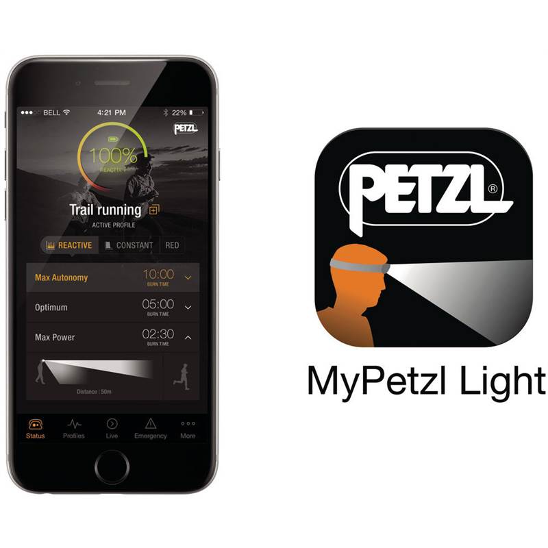 Petzl Reactik + Plus Rechargeable Bluetooth Intelligent Headtorch-4