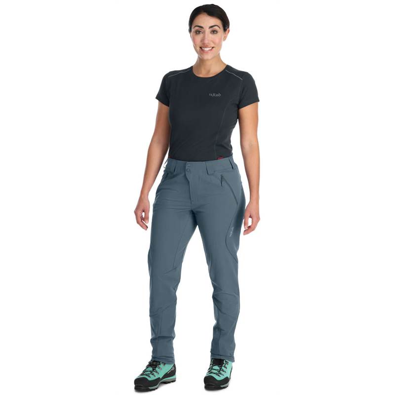 Rab Womens Ascendor AS Climbing SoftShell Pants - Regular-3