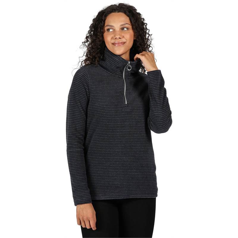 Regatta Womens Solenne Half Zip Stripe Fleece-5