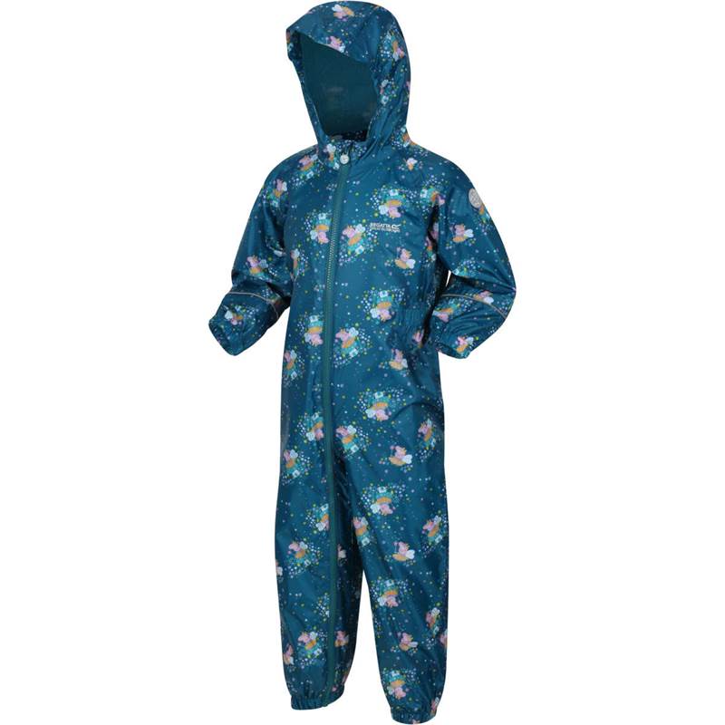 Regatta Kids Peppa Pig Pobble Waterproof Puddle Suit-4