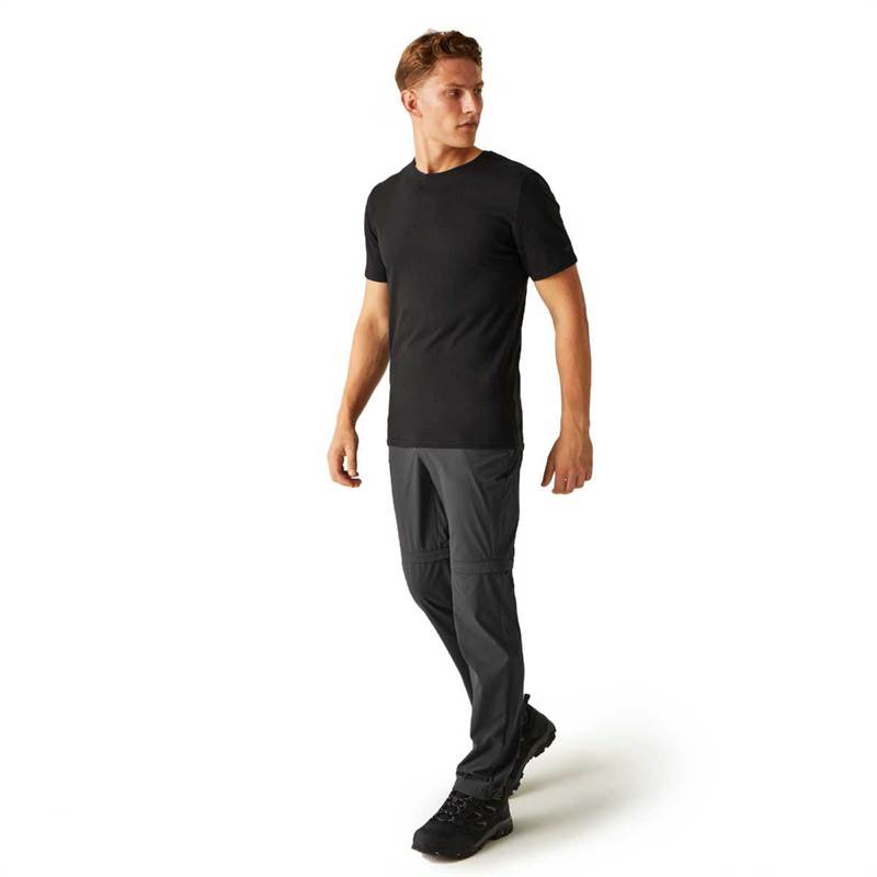 Regatta Mens Travel Light Zip Off Packaway Trousers-4
