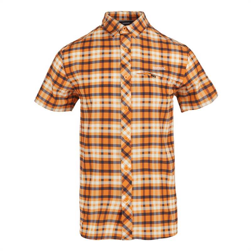 Regatta Mens Travel Packaway Short Sleeve Shirt-1