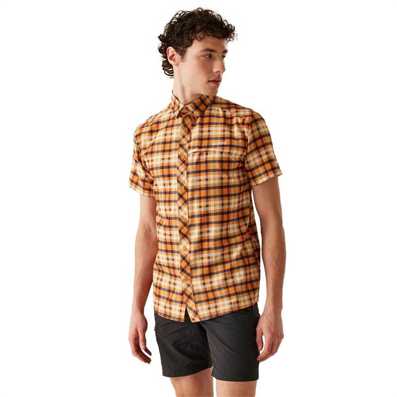 Regatta Mens Travel Packaway Short Sleeve Shirt-4