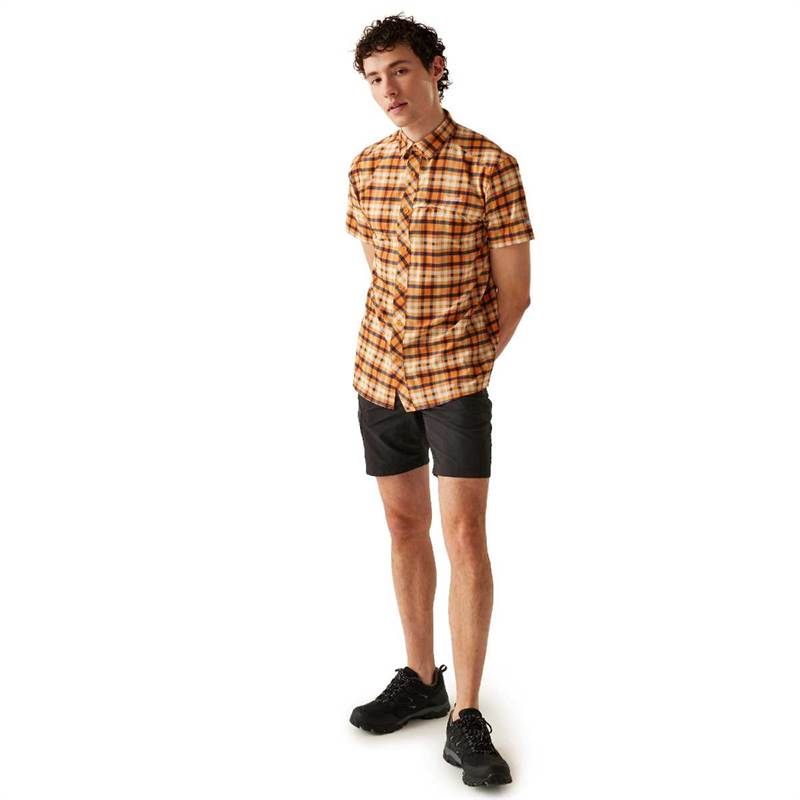 Regatta Mens Travel Packaway Short Sleeve Shirt-5