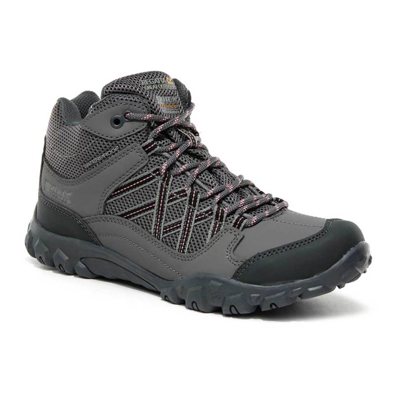 Regatta Kids Edgepoint Waterproof Mid Walking Boots-1