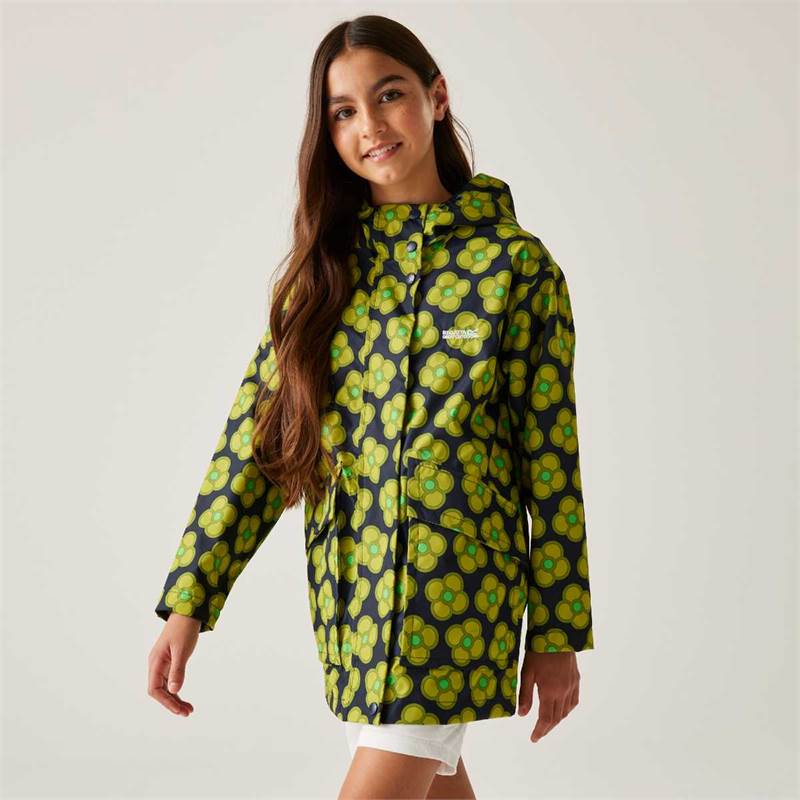 Regatta Kids Orla Girls Swing Waterproof Jacket-4