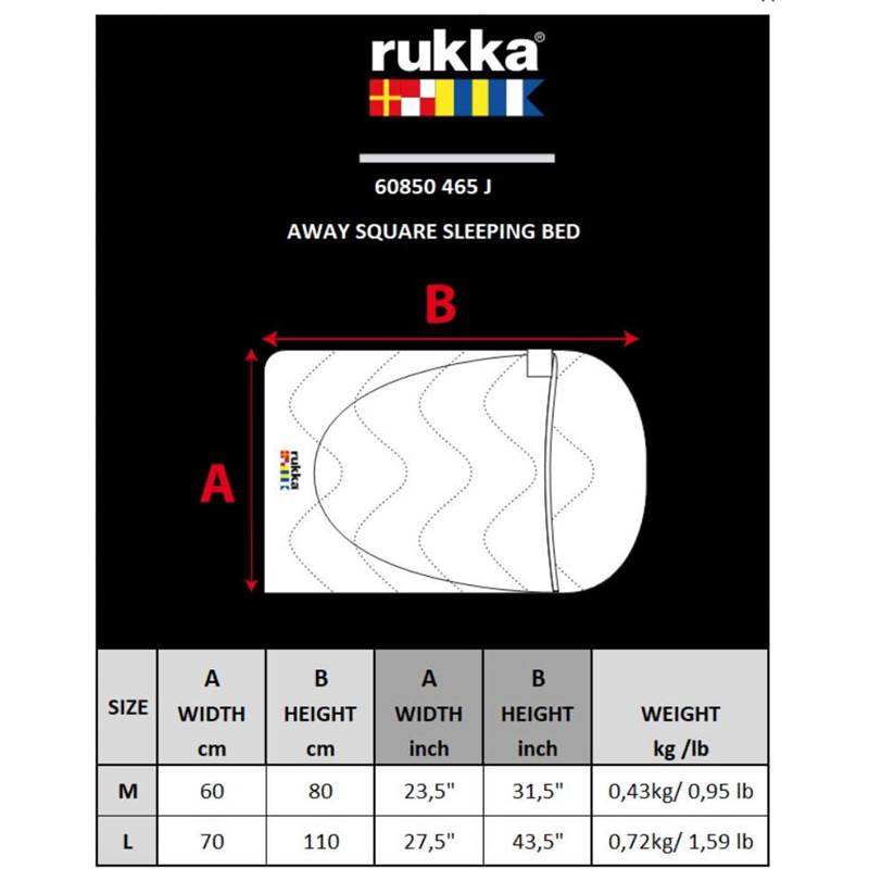Rukka Pets Away Square Dog Sleeping Bag-3
