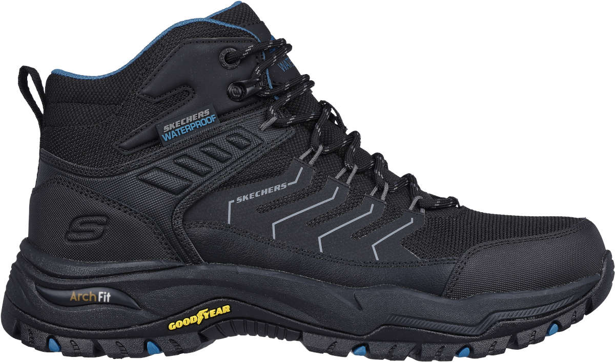 Skechers Mens Arch Fit Dawson Raveno Waterproof Boots