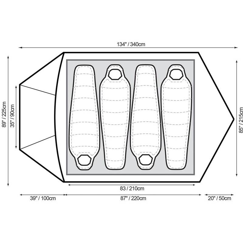 Snugpak The Cave 4-Person 4-Season Tent-5