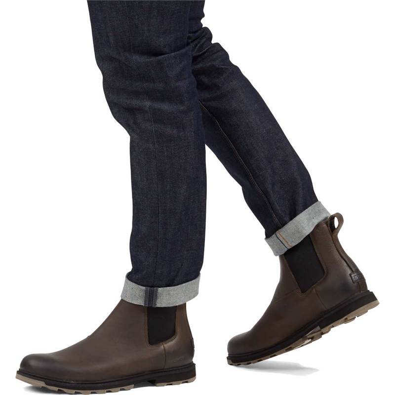 Sorel Mens Madson II Chelsea Waterproof Leather Boots-4