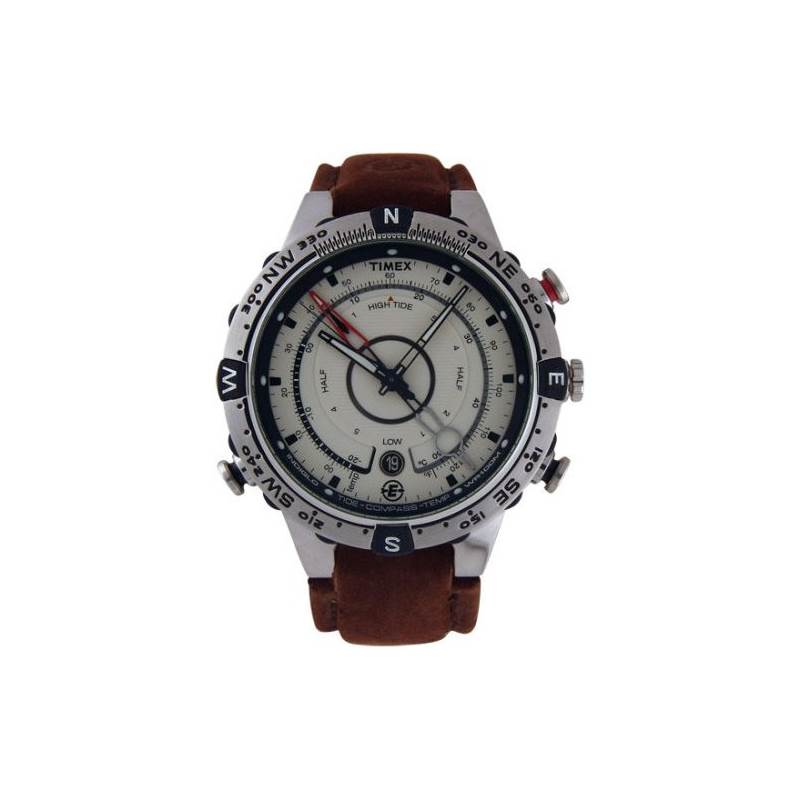 Timex Expedition E-Tide Temp Compass Watch -Leather Strap T45601-1