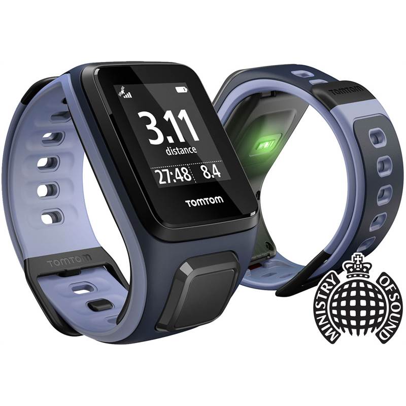 TomTom Runner 2 Music Cardio GPS HR Watch - Small Strap-1
