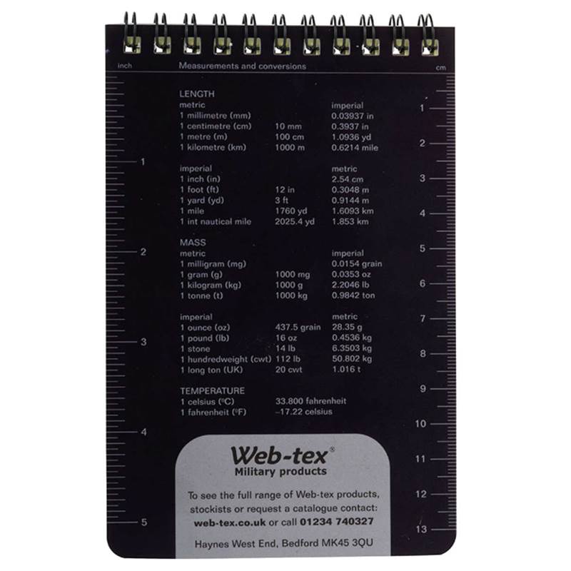 Web-Tex Warrior Waterproof Notebook.-2