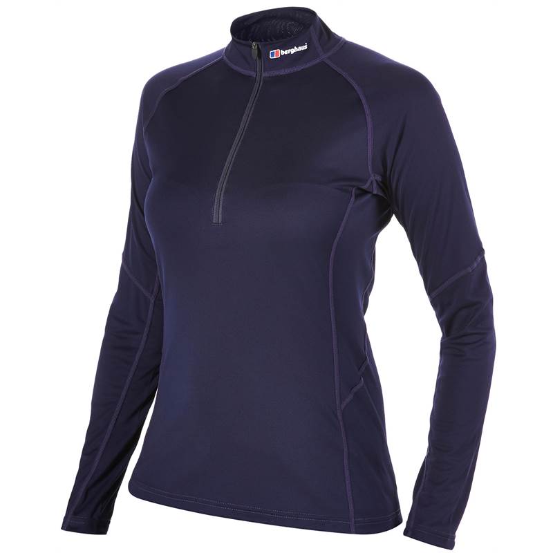 Berghaus Tech Tee II Womens LS Zip Neck Baselayer Top-3