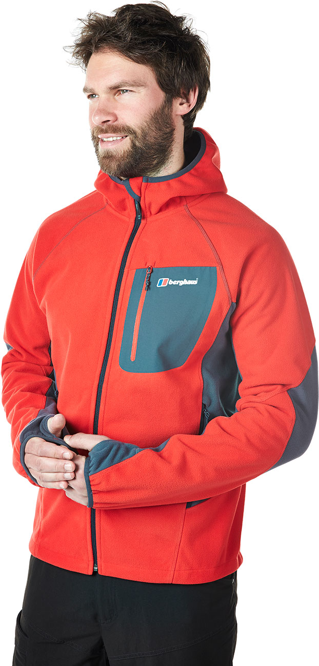 Berghaus Ben Oss Mens Hooded Fleece Walking Jacket E Outdoor