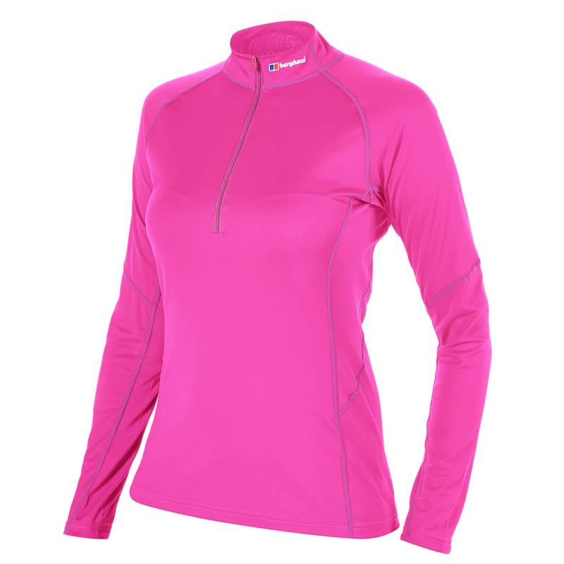 Berghaus Tech Tee II Womens LS Zip Neck Baselayer Top-1